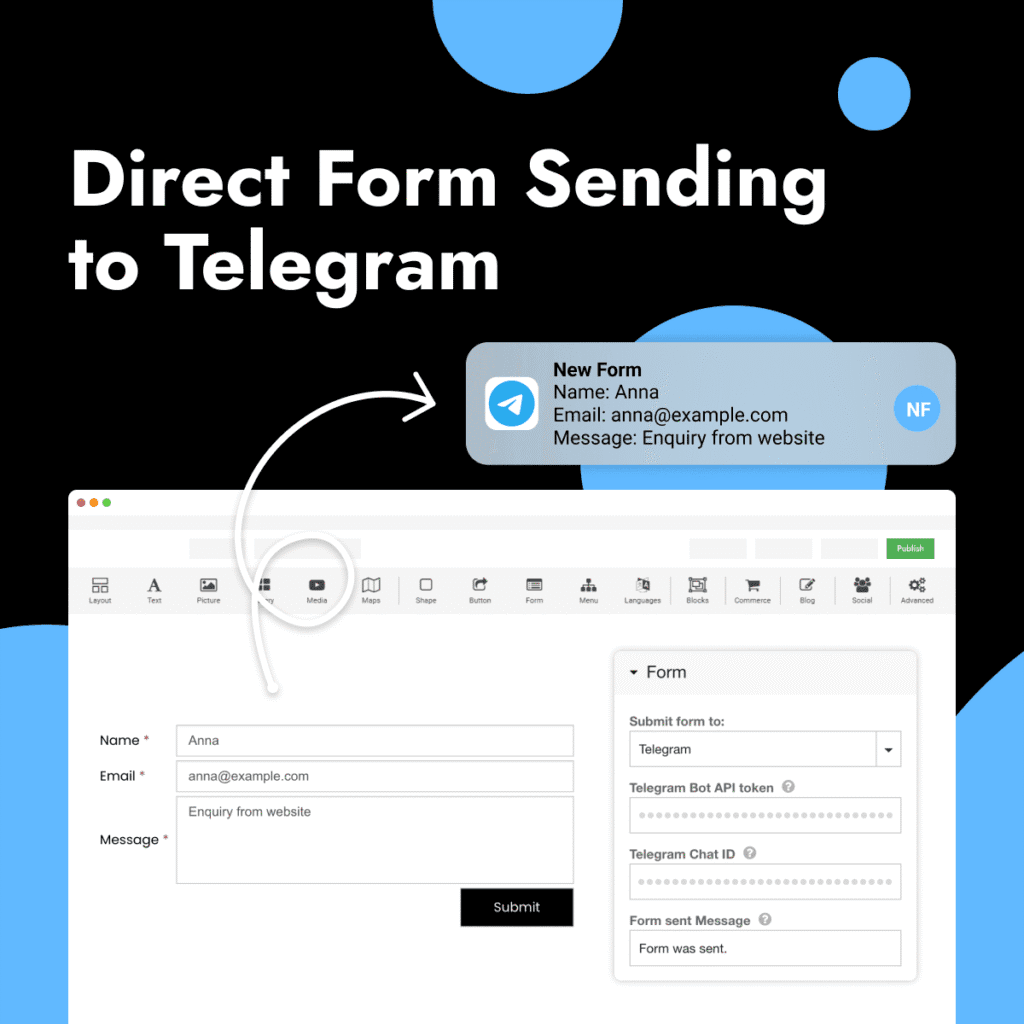 Форма - отправить в Telegram!